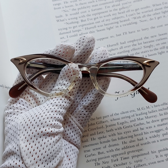 Vintage Cat Eye Glasses Frames by American Optical 1950s Authentic 🇺🇸 - Picture 3 of 13